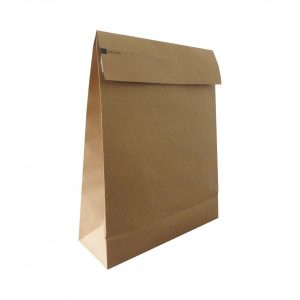 Paper bags with envelope flap SINGLE